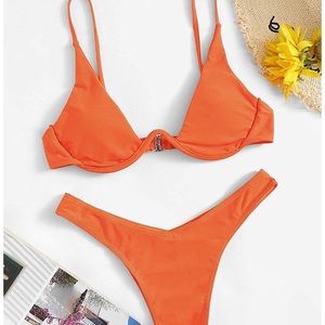 Neon Orange Zaful Bikini